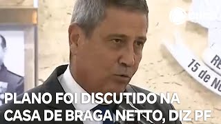 Plano para matar Lula Alckmin e Moraes foi discutido na casa de Braga Netto diz PF [upl. by Atteinotna794]