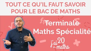 Tout ce quil faut savoir pour le bac de Maths  Terminale Maths Spécialité [upl. by Esmond]