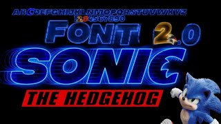 How to get the sonic movie font 20 [upl. by Tobey924]