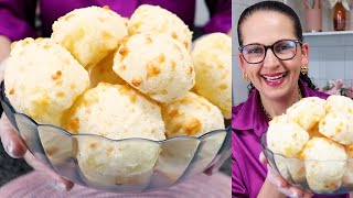 PÃO DE QUEIJO DE COLHER SÓ MEXER E ASSAR CROCANTE POR FORA E MACIO POR DENTRO  Isamara Amâncio [upl. by Lindsley]