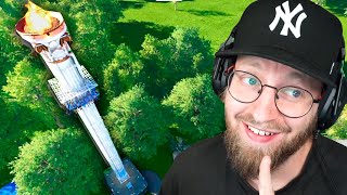 Den Olympiske Fakkel droptårn Planet Coaster 2 3 [upl. by Ysle441]