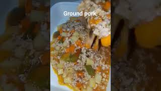 Ground Pork My Delicious Recipe [upl. by Ilonka546]