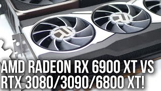 AMD Radeon RX 6900 XT Review vs RTX 3090 RTX 3080 RX 6800 XT [upl. by Nnaeoj337]