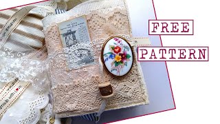 SLOW STITCH 🪡🧵NEEDLE BOOK with free pattern instructions [upl. by Harry]