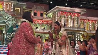 Anand Ambani Radhika warmala wedding Ambaniwedding weddingvideo weddingdance [upl. by Anirret]