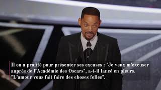 Oscars 2022  Will Smith donne une gifle au maître de cérémonie après une blague sur sa femme [upl. by Kelsi]