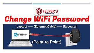 How to Change the Password on a WiFi Repeater  Direct RJ45 Connection [upl. by Schnell864]