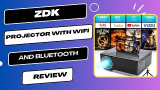 ZDK Projector with Wifi and Bluetooth Review  Cinema Quality at Home [upl. by Eart222]