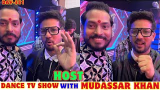 Dance ka dangal S2 show host with mudassar khan ji ke sath🎤📺dance tvshow arpitnanabhopalivlogs [upl. by Euqirne]