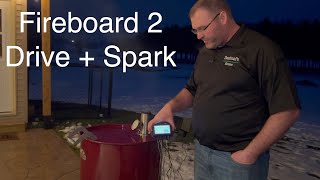 Fireboard 2 Drive WiFi Thermometer w Spark on Hunsacker Vortex Smoker [upl. by Cung67]