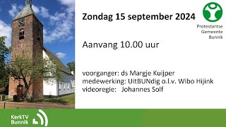 zo 15 september 2024    ds Margje Kuijper [upl. by Netsuj]