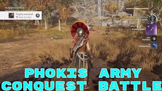 Assassins Creed Odyssey  Defending Army for Phokis  Conquest Battle [upl. by Ethelred]