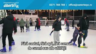 Închiriere patinoar ecologic Waterboyz pentru târguri de Crăciun [upl. by Nort]