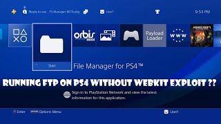 Running FTP on PS4 without WEBKIT EXPLOIT  Install ORBISMANBETA [upl. by Cletus]