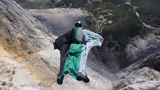 Wingsuit Base Jump  First Wingsuit Jumps off Monte Brento  Italy 2023 [upl. by Beckett]