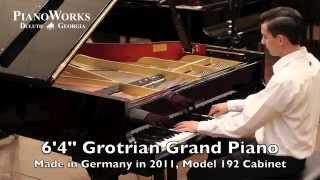 Grotrian Model 192  Made 2011  PianoWorks [upl. by Frendel]