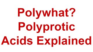 Part 4 Dissociation of Polyprotic Acids [upl. by Kelton315]