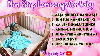 Slow Lori Songs for Baby in Hindi I Lullaby Songs IlNight music II Baby Songs IINonstop lori songs [upl. by Mab]