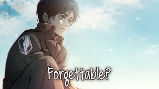 Nightcore  forgettable yaeow  Lyrics [upl. by Imoyaba]