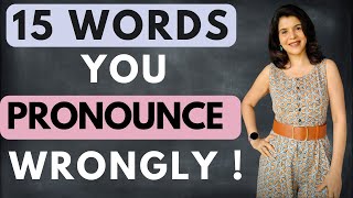 15 Commonly Mispronounced English Words  Learn To Pronounce Correctly With Examples  ChetChat [upl. by Ahsimat]