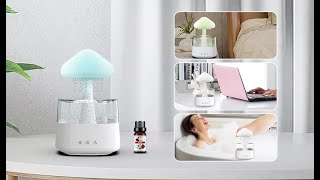 How to use essential oil diffuser rain cloud air humidifier with night light [upl. by Watkins]