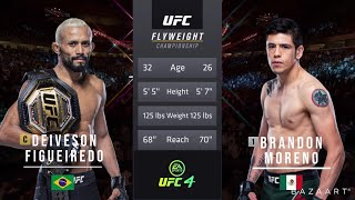 DEIVESON FIGUEIREDO VS BRANDON MORENO 2 FULL FIGHT UFC 263 [upl. by Helena421]