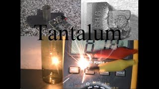 Tantalum metal and how to make a tantalum lightbulb [upl. by Arannahs308]