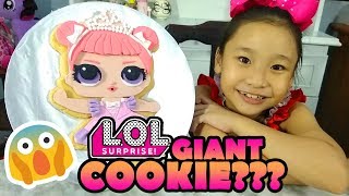 LOL Surprise Doll  GIANT LOL Cookie DIY [upl. by Cela]