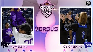 RCS Sports HS Girls Season Kickoff  Humble HS vs Cy Creek HS Game Recap [upl. by Eleynad587]