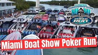 DONT MISS THESE HIGHLIGHTS  Miami Boat Show Poker Run  Florida Powerboat Club  Chill Music [upl. by Eoin]