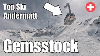 Andermatt Gemsstock Amazing Swiss Ski Resort [upl. by Joey]