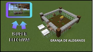 GRANJA de ALDEANOS minecraft youtube [upl. by Fedirko]