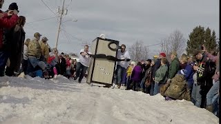 The 2016 Trenary Outhouse Races 4K HD  Jason Asselin [upl. by Scrivings]