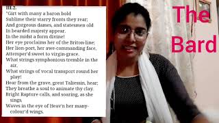 The BardThomas GrayPart 3 Poem ExplainedFly High With PriyaPriya [upl. by Grew25]