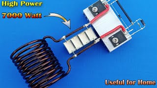 Very Simple High Power 7000W Induction Heater 12v DC Building a Powerful Induction Heater [upl. by Helge]