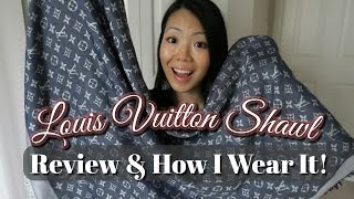 Louis Vuitton Shawl Review amp How I Wear It  FashionablyAmy [upl. by Lordan461]