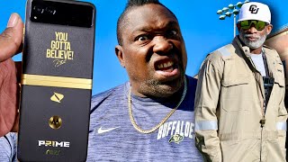 Colorado receivers TURN UP in practice amp Custom Coach Prime Phone REVEALED [upl. by Rex]