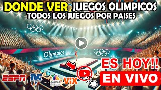 Juegos Olímpicos París 2024 DONDE VER hoy EN VIVO TODOS los juegos de las Olimpiadas 2024 partidos [upl. by Publius848]