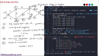 75 Dijkstra Shortest Path Algorithm in Python [upl. by Adnimra]