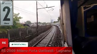 🚉🔴 RE 2566 da Milano Porta Garibaldi a Legnano con la passante 836 [upl. by Labotsirc]