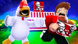 CAN CHOP ESCAPE THE ULTIMATE ROBLOX KFC OBBY WITH FROSTY [upl. by Zins]