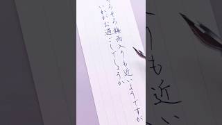 【6月手紙のあいさつ文】つけペン 美文字 ペン習字 [upl. by Lydia]