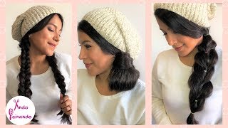 3 Peinados Perfectos Para Usar Gorro  Peinados Con Gorro [upl. by Nyvek]