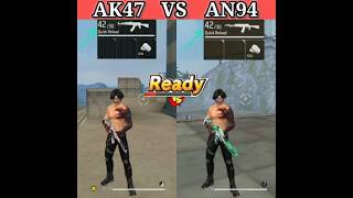 AK47 VS AN94 3LEVEL VEST FATANO free fire short video [upl. by Danczyk]