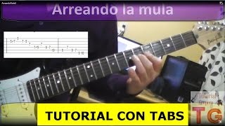 COMO TOCAR ARREANDO LA MULA TUTORIAL CON TABS [upl. by Anrahs]