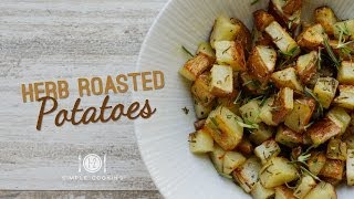 Toaster Oven Herb Roasted Potatoes  12 Simple Cooking [upl. by Manella]