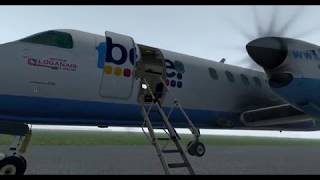 LES Saab 340 XPlane  how to open the doors [upl. by Symon930]