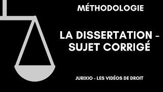 La dissertation  Sujet corrigé 8 [upl. by Jarred]