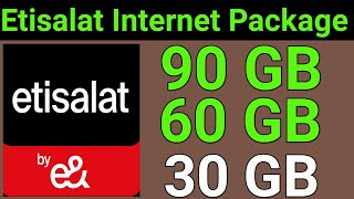 How to Get Etisalat internet package  Etisalat Internet palm Offer [upl. by Fernande]