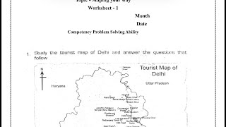 Class 5 maths Chapter 8 mapping your way worksheet solution with explanation [upl. by Aika]